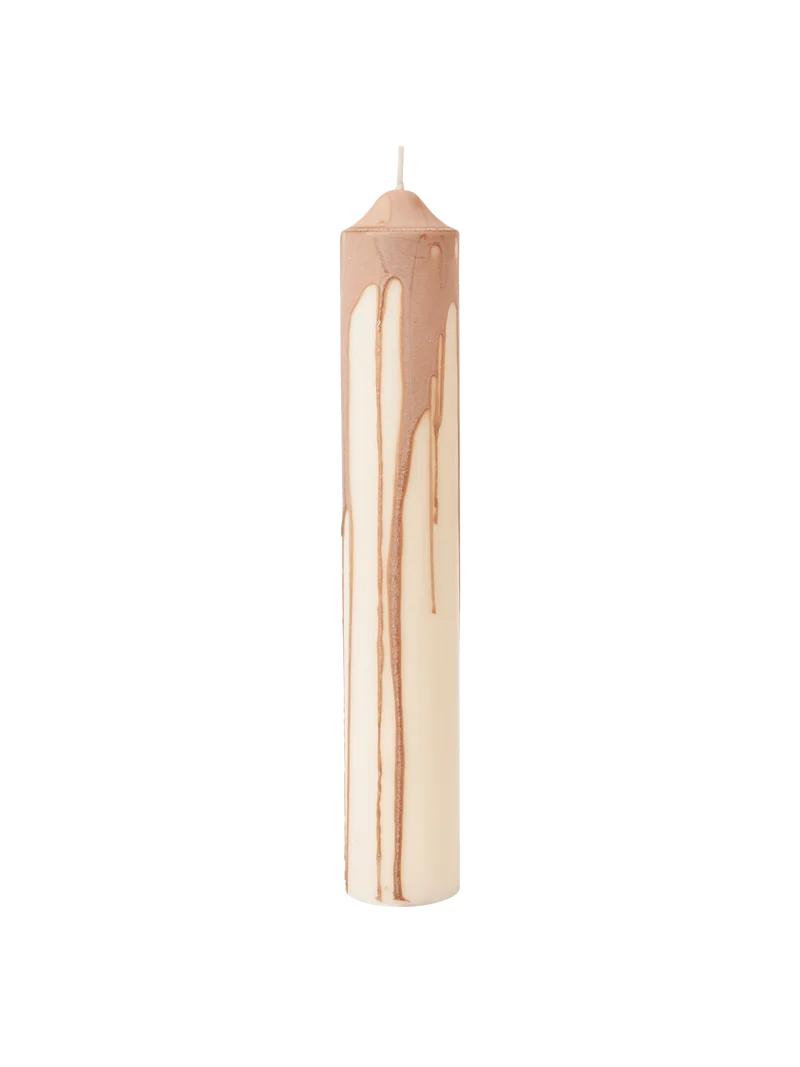 Dryp Pillar Candle - Large - Beige