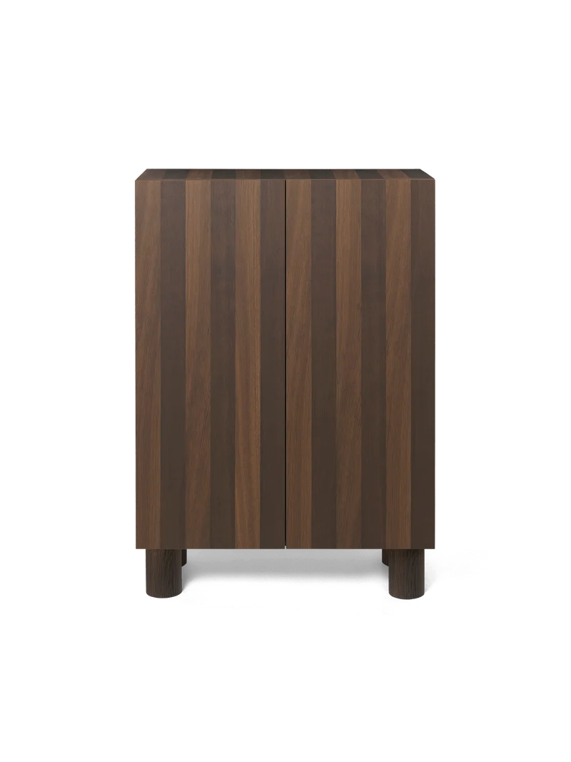 Post Storage Cabinet - Smoked Oak