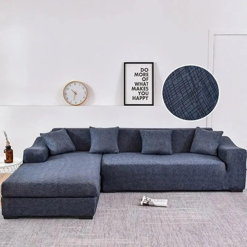 Motif Vinca - Housse de Canapé d’Angle Extensible