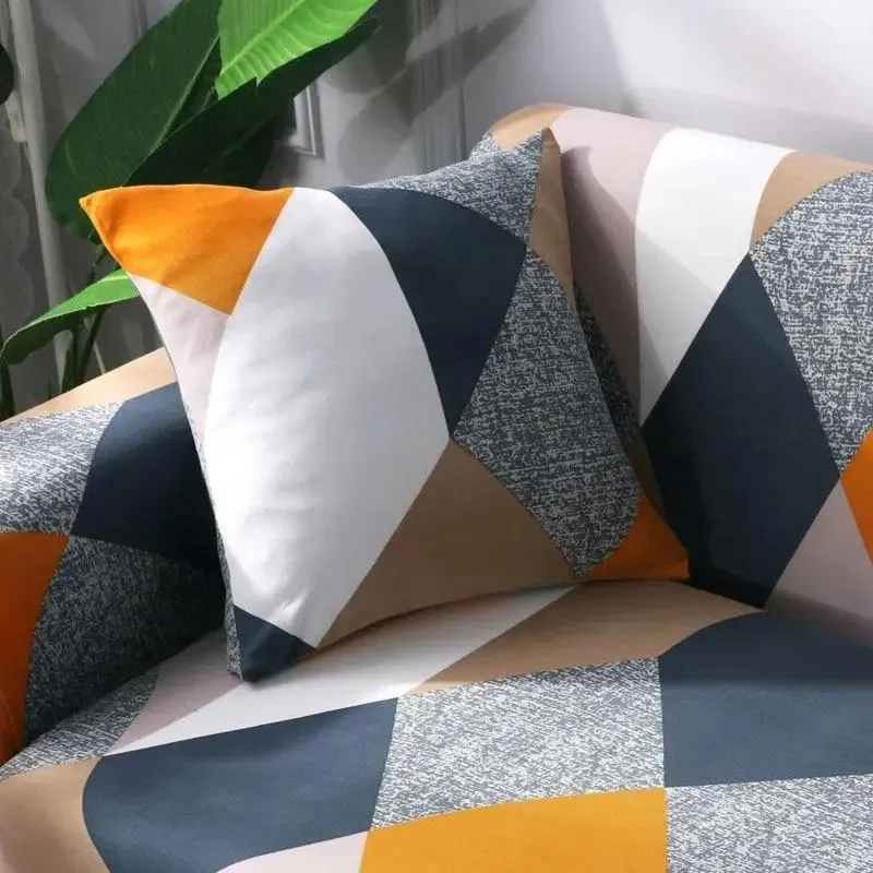 Motif Hexagone - Housse de Canapé Extensible