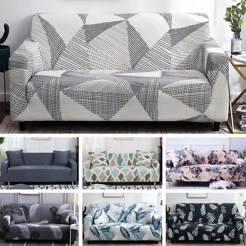 Motif Bricableu - Housse de Canapé Extensible