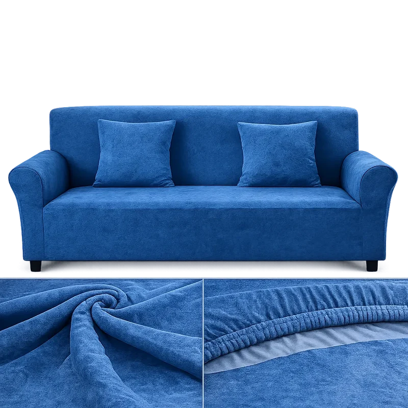 Motif Bleusaint - Housse De Canapé Extensible