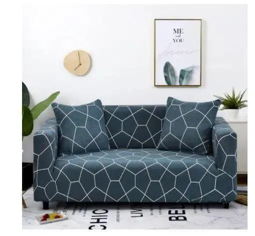 Motif Bleucrowo - Housse de Canapé Extensible