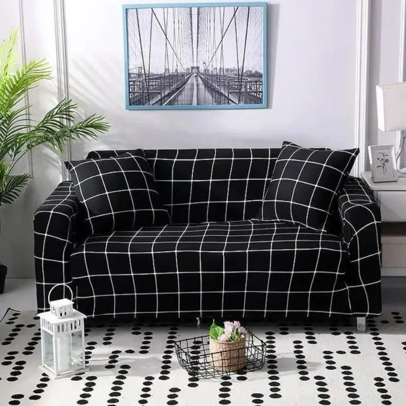Motif Polis - Housse de Canapé Extensible