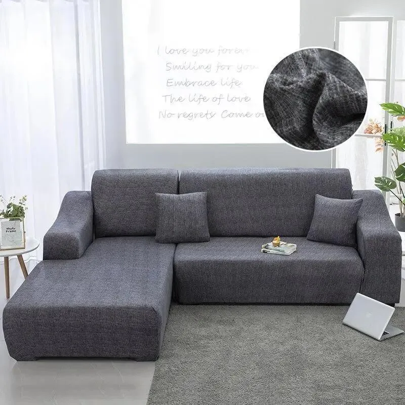 Motif Spinos - Housse de Canapé d’Angle Extensible
