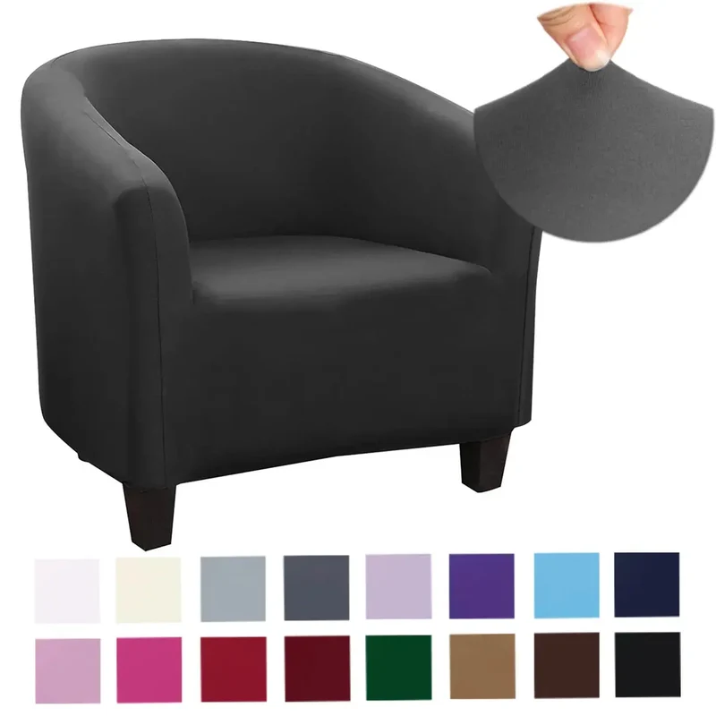 Housse Fauteuil Club Polyester Anti-Dérapante LUMIRO
