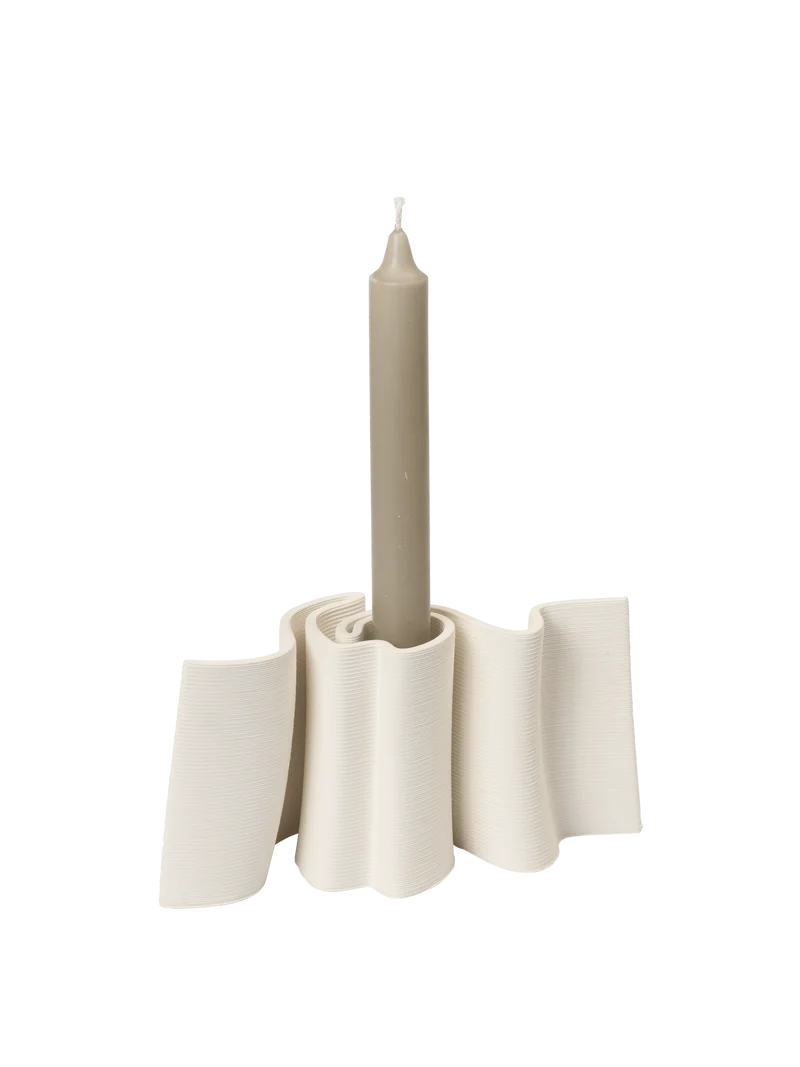 Dedali Candle Holder - Off-White