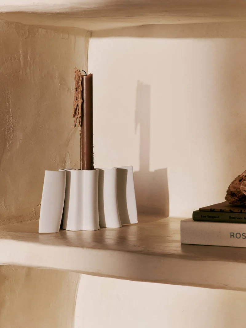 Dedali Candle Holder - Off-White