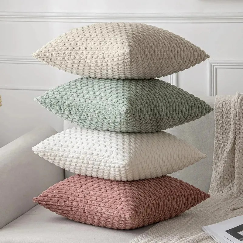 Housse de Coussin Velours Côtelé STRIPEO