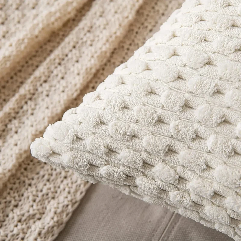 Housse de Coussin Velours Côtelé STRIPEO