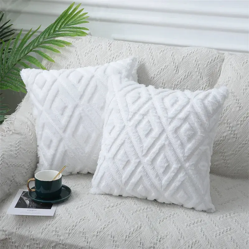 Housse de Coussin Coton Doux OLIVIO