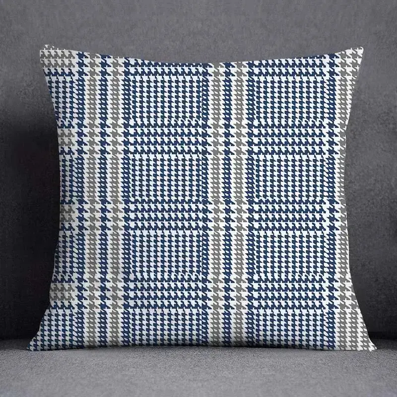 Taie d'Oreiller Géométrique Polyester BLUENO