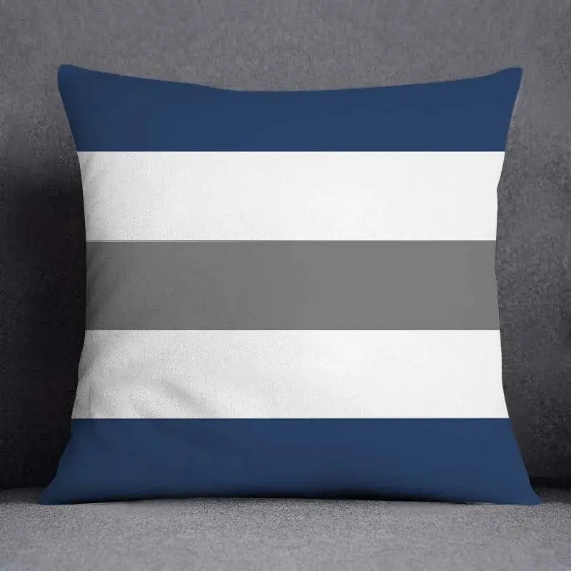 Taie d'Oreiller Géométrique Polyester BLUENO