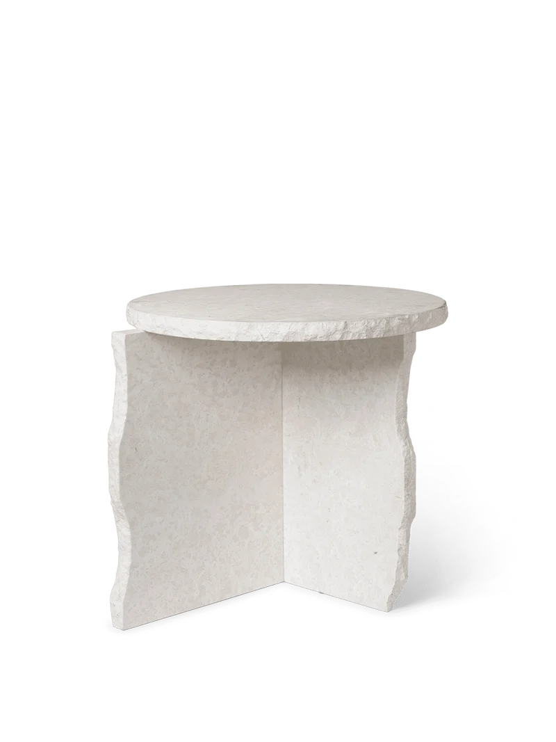 Mineral Sculptural Table - Bianco Curia