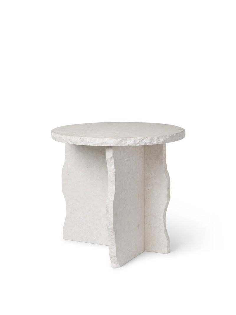 Mineral Sculptural Table - Bianco Curia