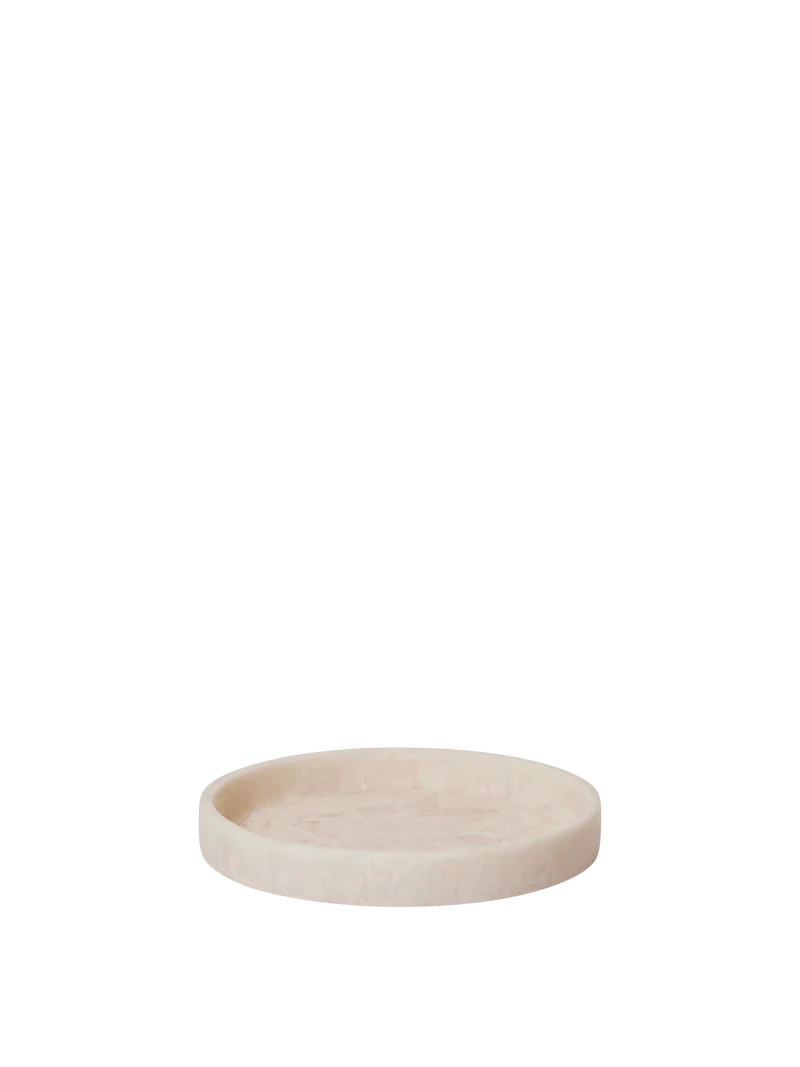Mist Round Tray - Pearl