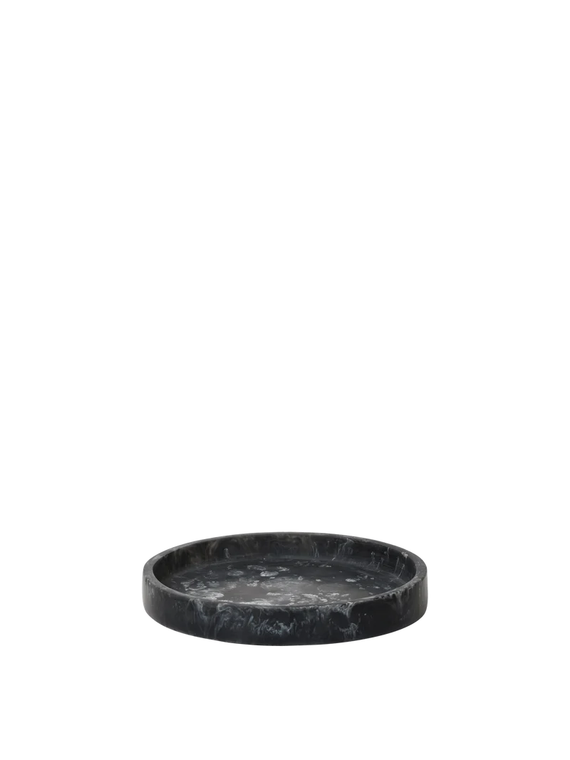 Mist Round Tray - Charcoal