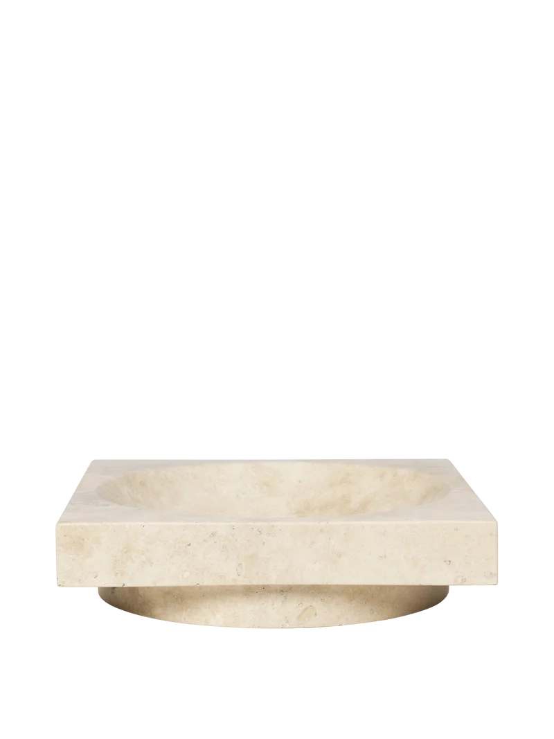Hew Low Centrepiece - Travertine