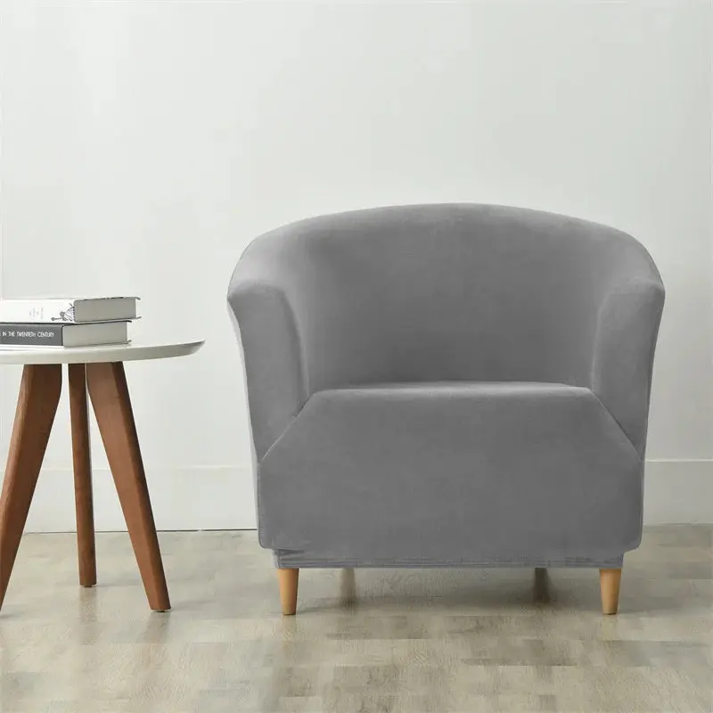 Housse Fauteuil Club Velours Anti-Gliss COVIA