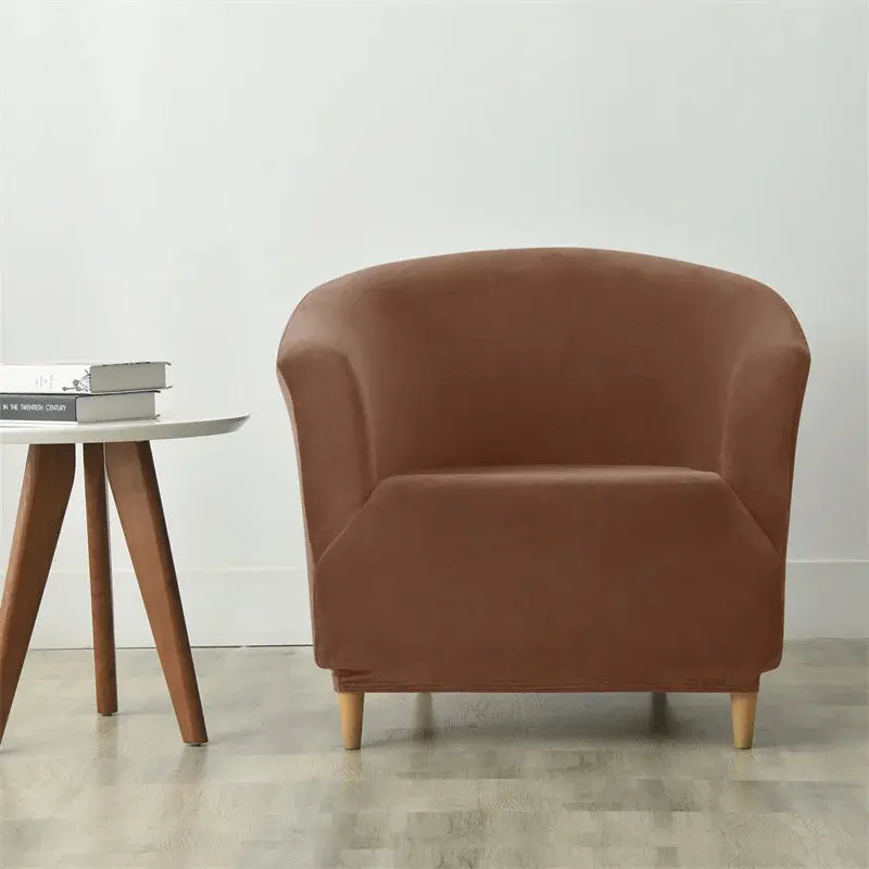 Housse Fauteuil Club Velours Anti-Gliss COVIA