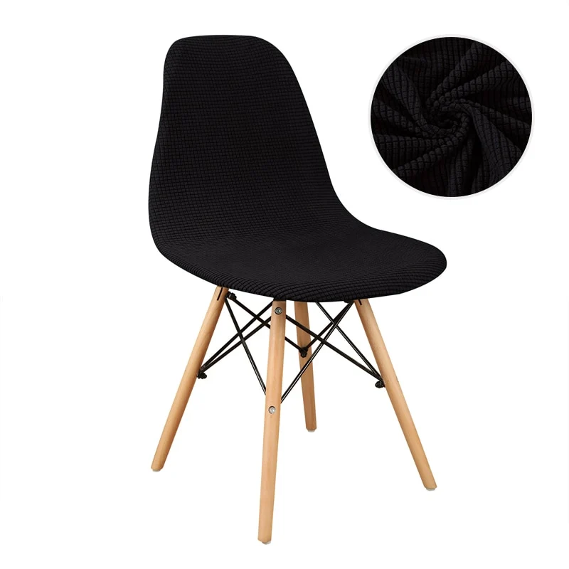 Housse de Chaise Scandinave - Noir