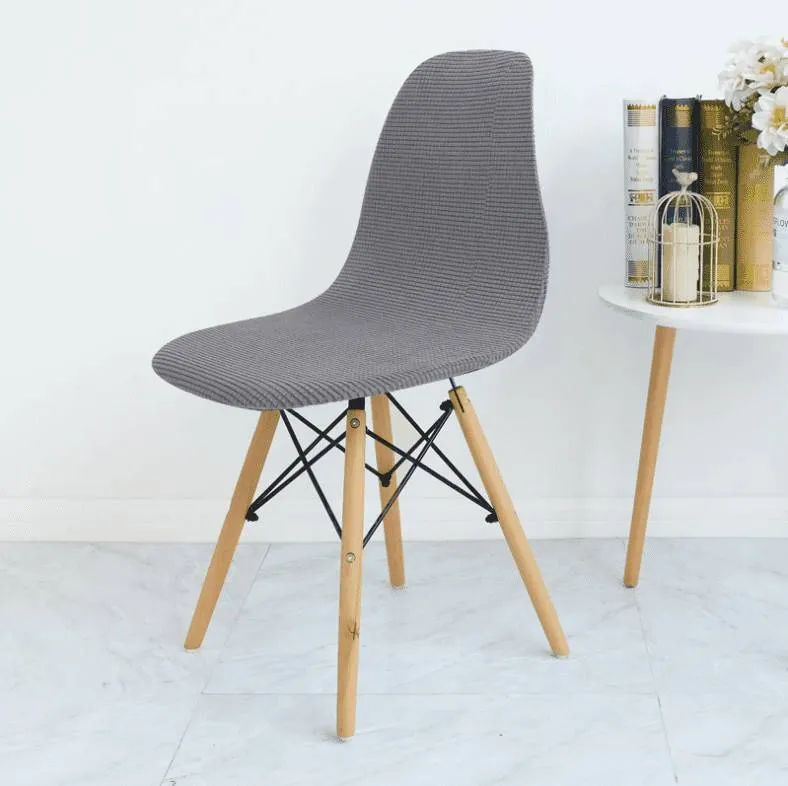 Housse de Chaise Scandinave - Gris