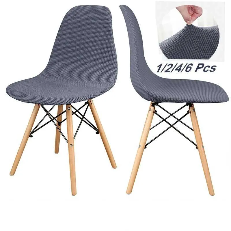 Housse de Chaise Scandinave - Gris