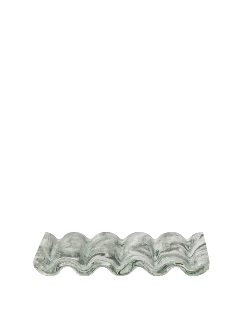 Mist Soap Dish - Emerald Off-White