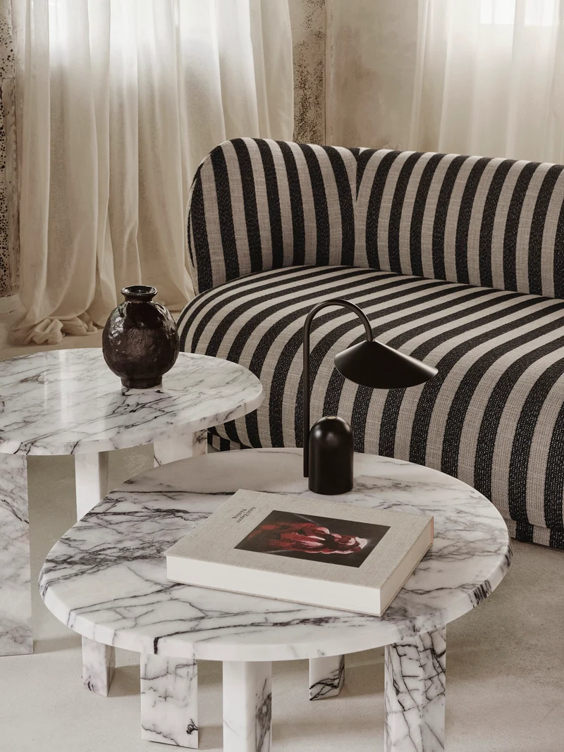 Taula Coffee Table - White/Charcoal