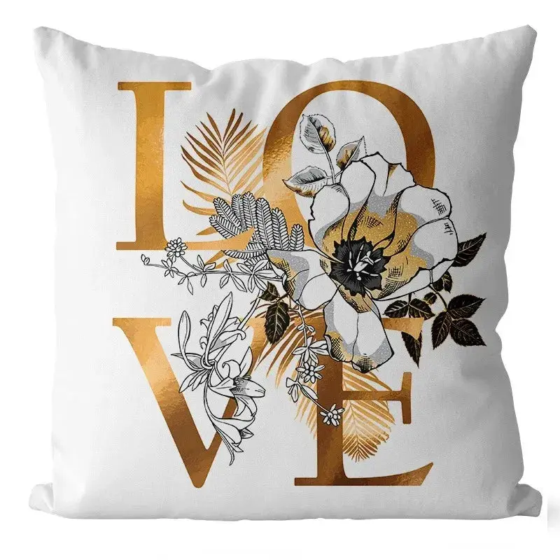 Coussin Ginkgo Géométrique POLYZEN