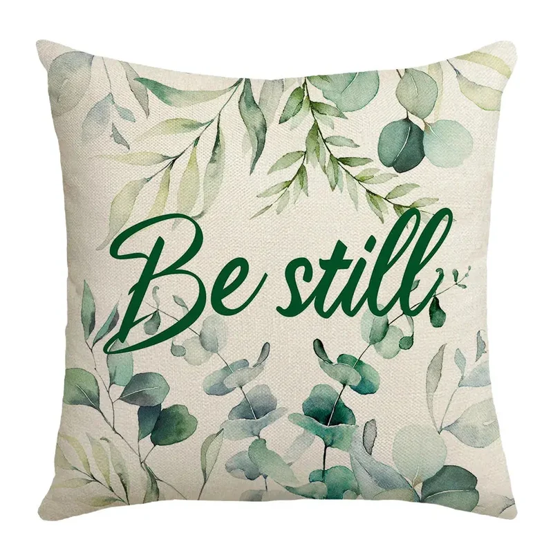 Taie d'Oreiller Polyester Imprimée Eucalypto