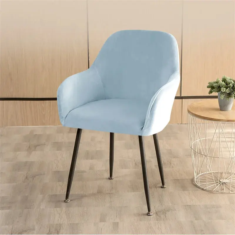 Housse De Chaise Velours Extensible VELINO