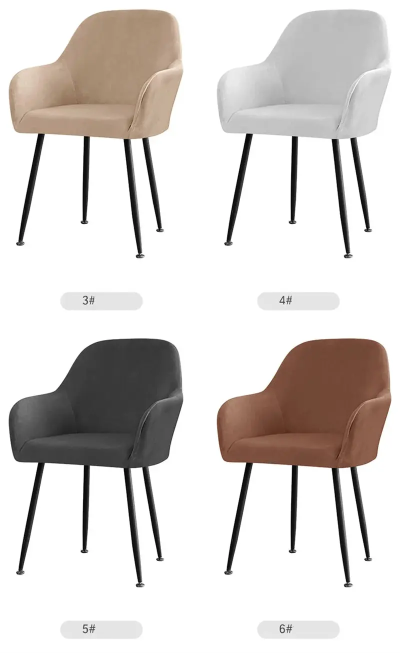 Housse De Chaise Velours Extensible VELINO