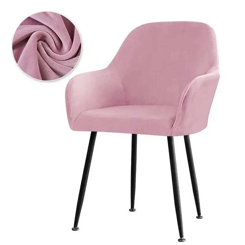 Housse De Chaise Velours Extensible VELINO