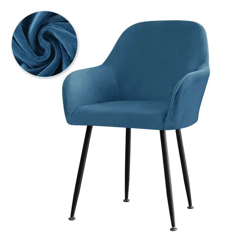 Housse De Chaise Velours Extensible VELINO