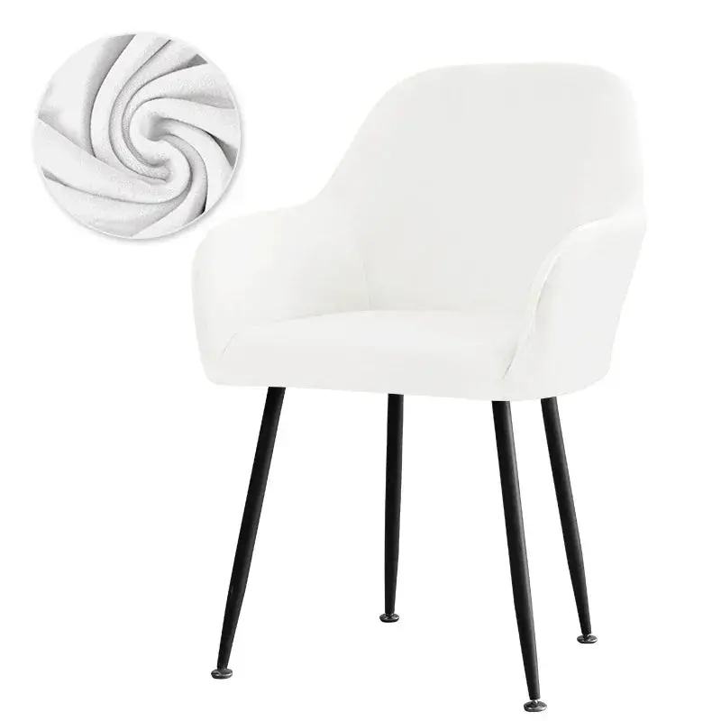 Housse De Chaise Velours Extensible VELINO