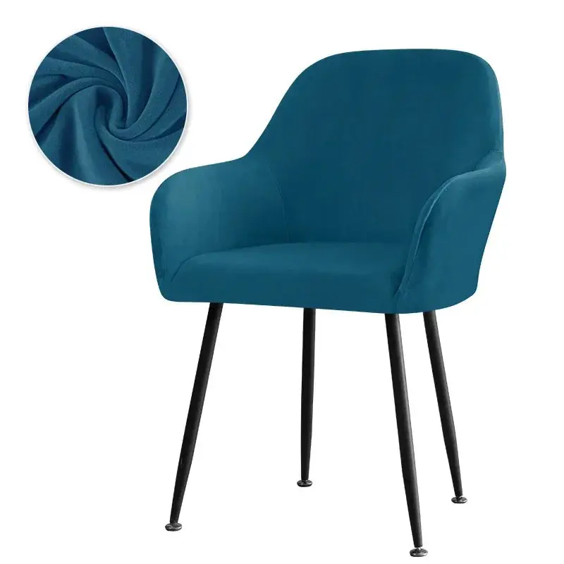 Housse De Chaise Velours Extensible VELINO