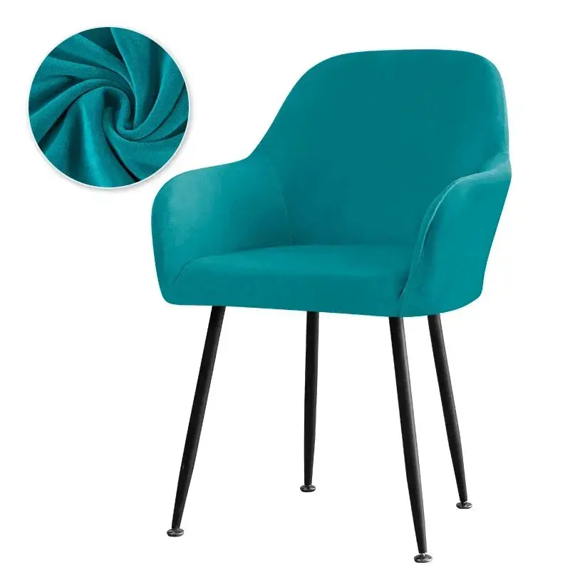 Housse De Chaise Velours Extensible VELINO