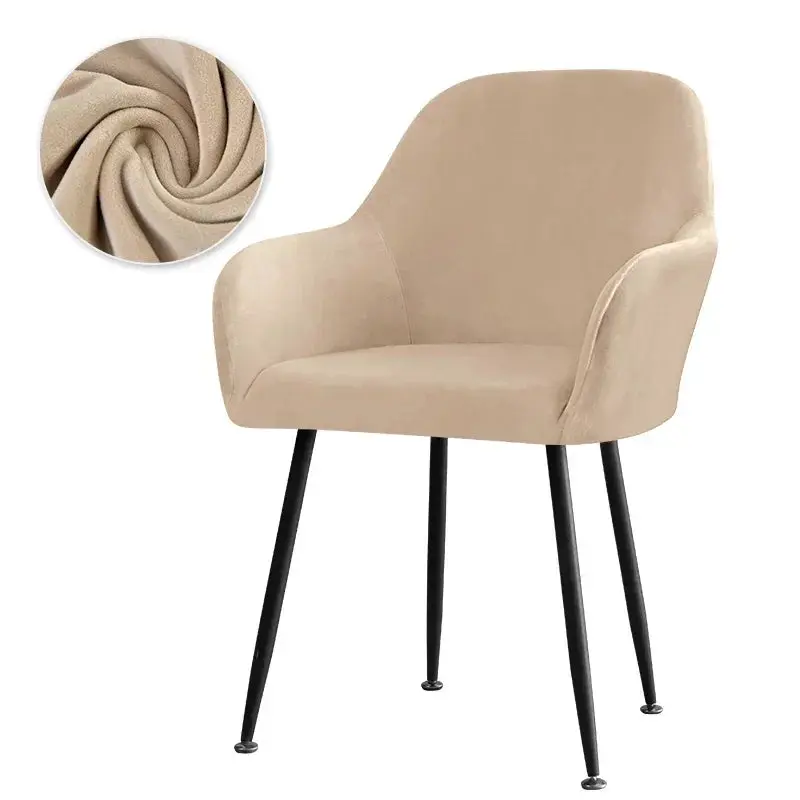 Housse De Chaise Velours Extensible VELINO