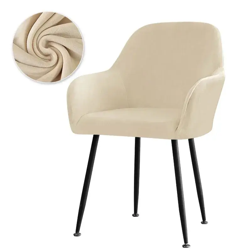 Housse De Chaise Velours Extensible VELINO