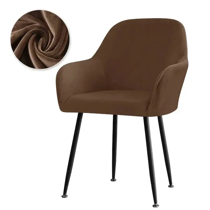 Housse De Chaise Velours Extensible VELINO