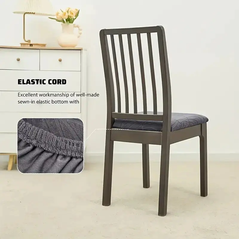 Housse assise de chaise imperméable jacquard JACERY