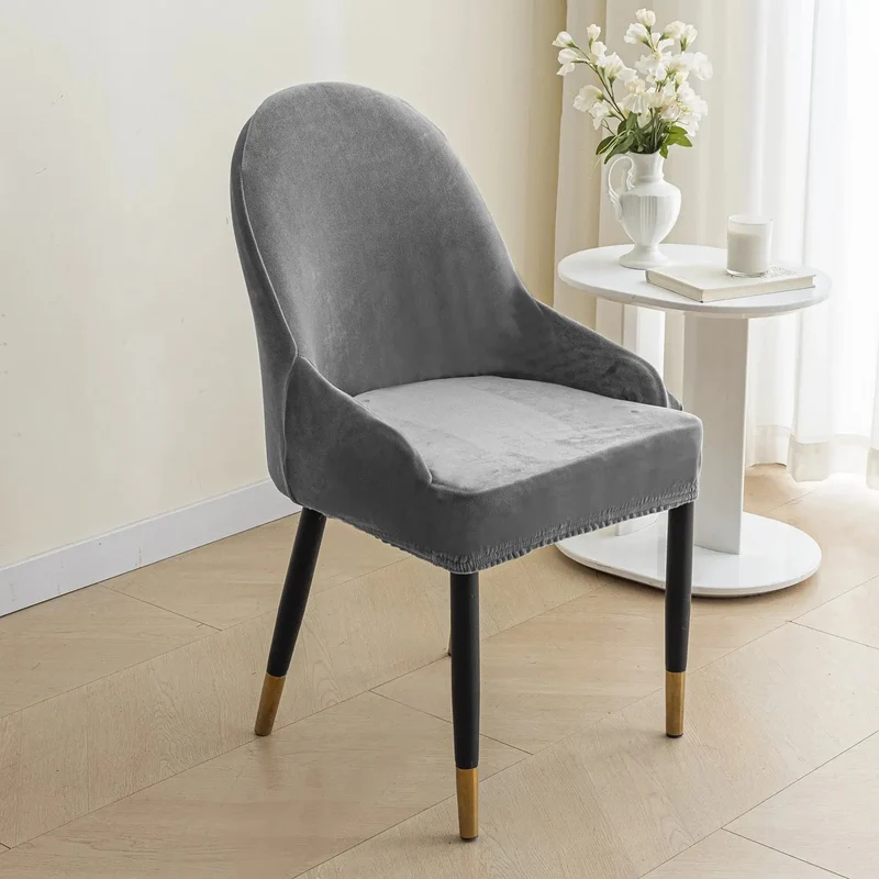 Housse de Chaise Velours Extensible VELINO