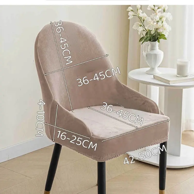 Housse de Chaise Velours Extensible VELINO