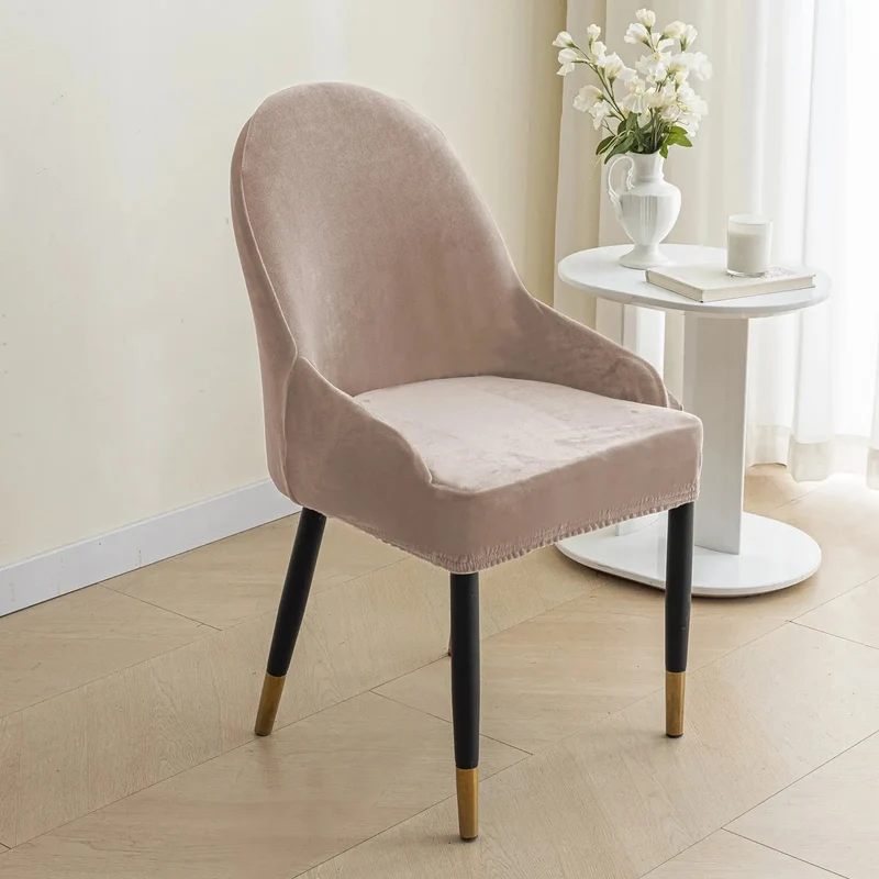 Housse de Chaise Velours Extensible VELINO