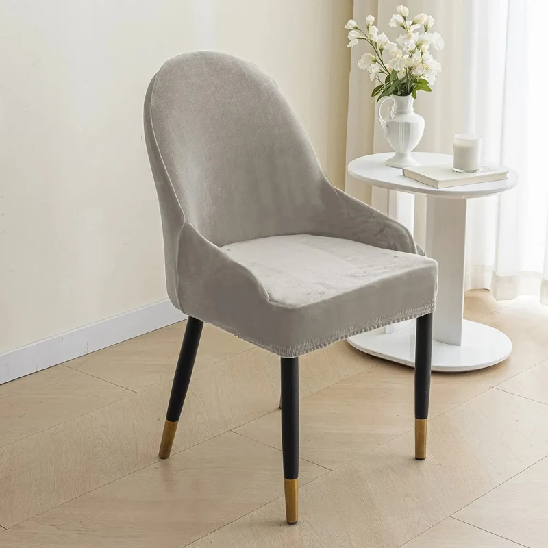 Housse de Chaise Velours Extensible VELINO