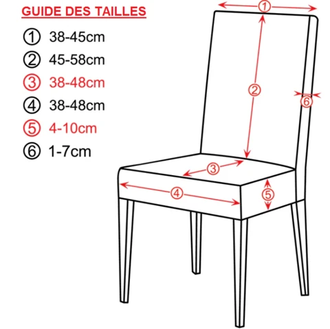 Housse de Chaise Extensible à Motifs Modernes - Style Scandinave Bleu Vert
