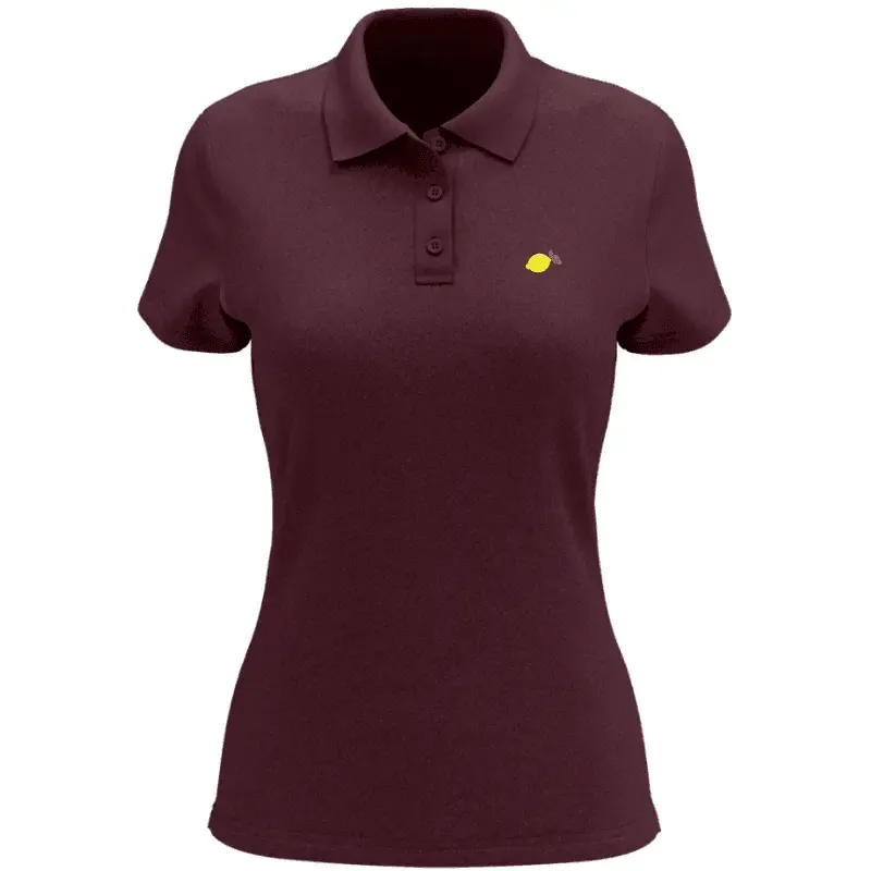 Polos Femme Manche Courte Coton 100% Bio - Lemon Inside®
