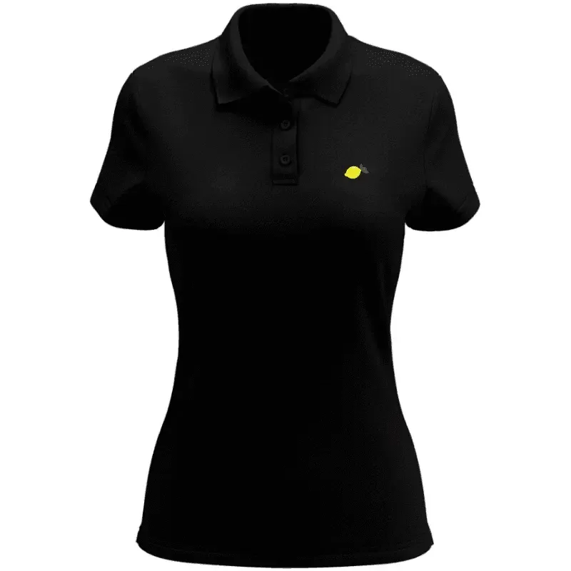 Polos Femme Manche Courte Coton 100% Bio - Lemon Inside®