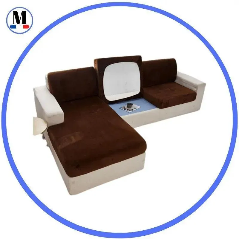 Housse Coussin D'assise & Dossier - Velours Marron